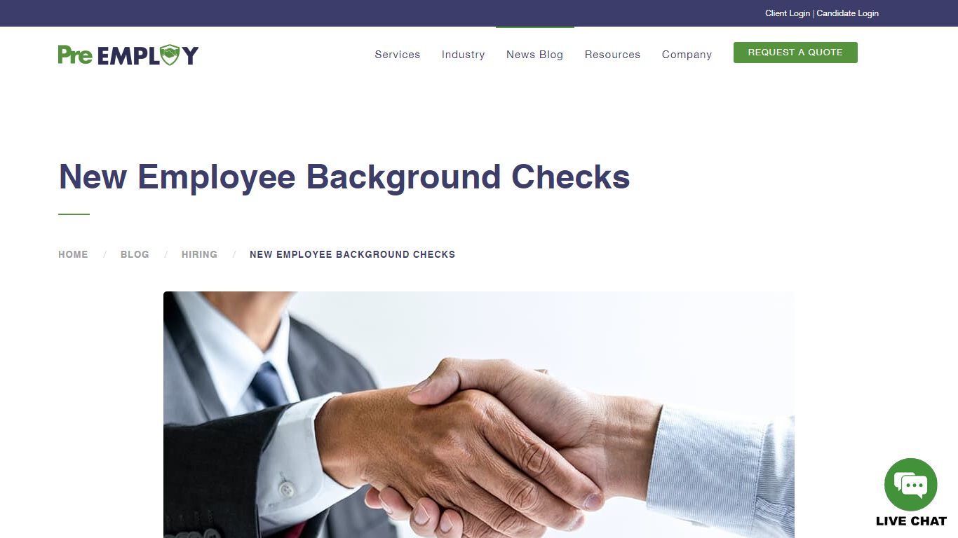 New Employee Background Checks - New Hire Background Check